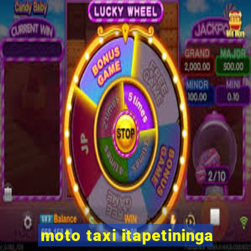 moto taxi itapetininga